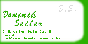 dominik seiler business card